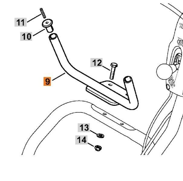 Крепление FW20 бака воды Stihl 42247007401