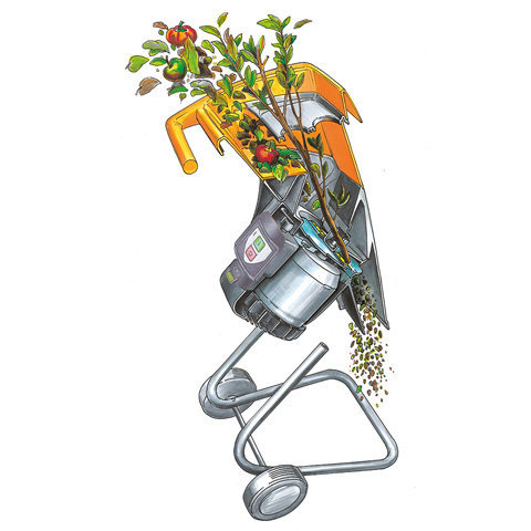 Садовый измельчитель STIHL GHE 105 электрический