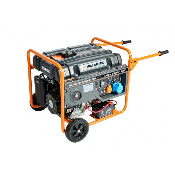 Генератор бензиновый VILLARTEC GG7300ЕВС, 6,3 кВт